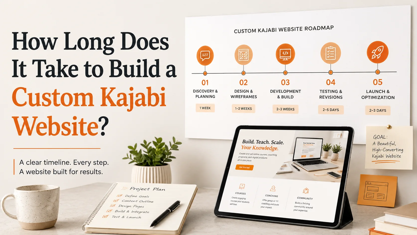 How Long Does It Take to Build a Custom Kajabi Website