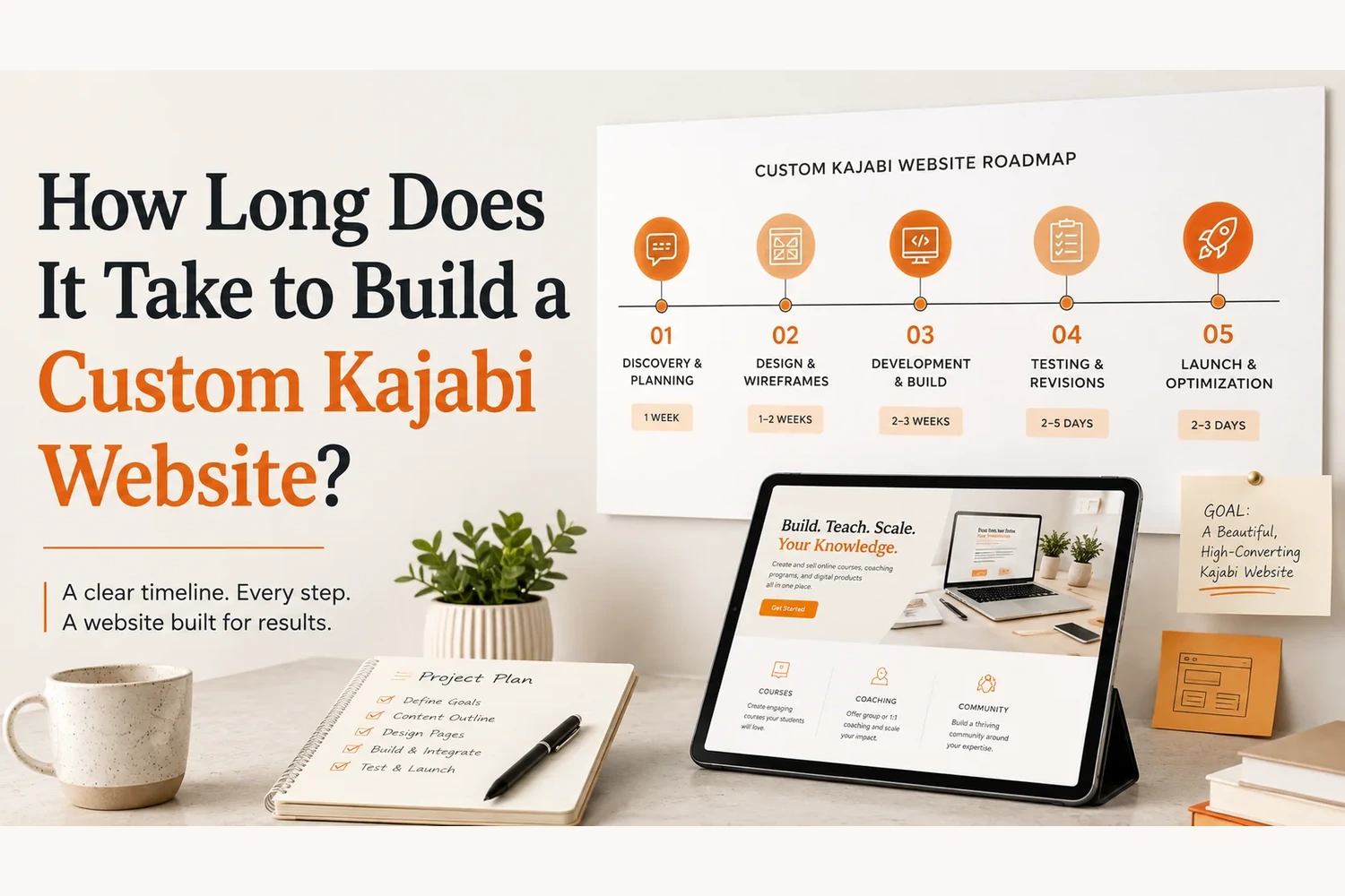 How Long Does It Take to Build a Custom Kajabi Website