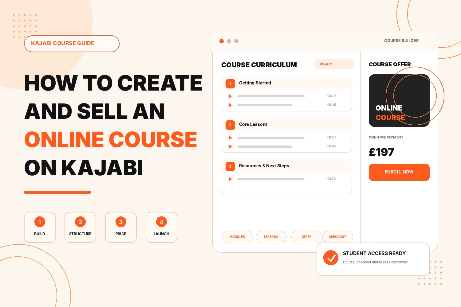 How to Create and Sell an Online Course on Kajabi