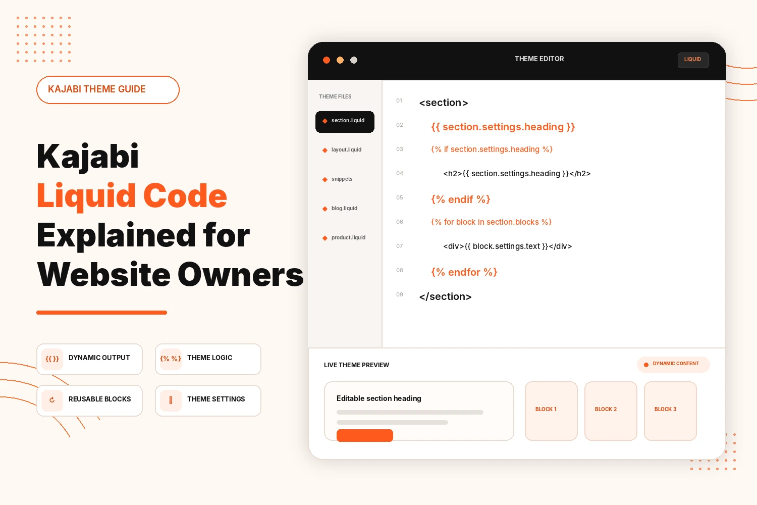 Kajabi Liquid Code Explained for Website Owners