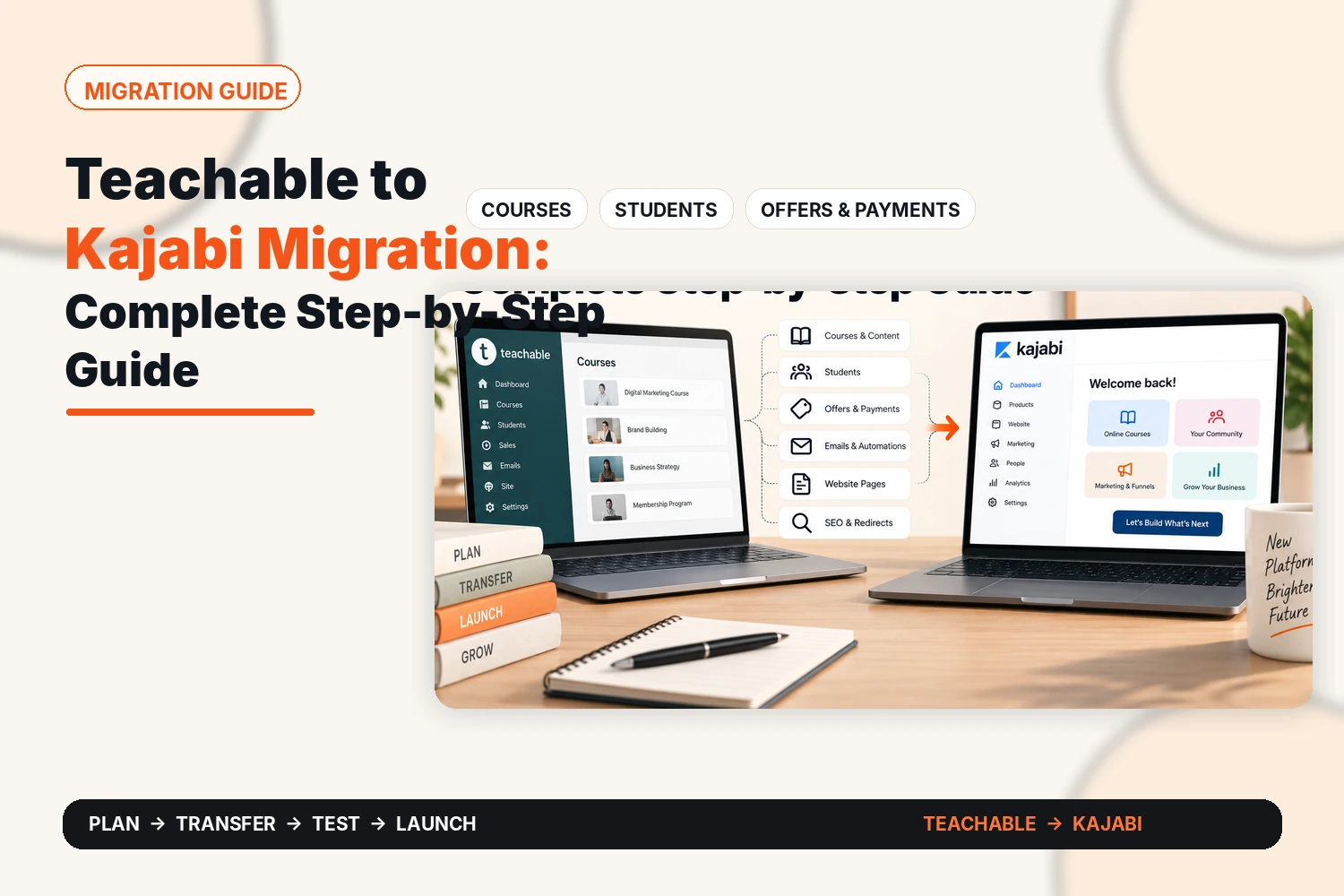 Teachable to Kajabi Migration: Complete Step-by-Step Guide